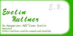 evelin mullner business card